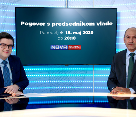 Nova24TV v živo: danes ob 20.10 oddaja Pogovor s predsednikom vlade