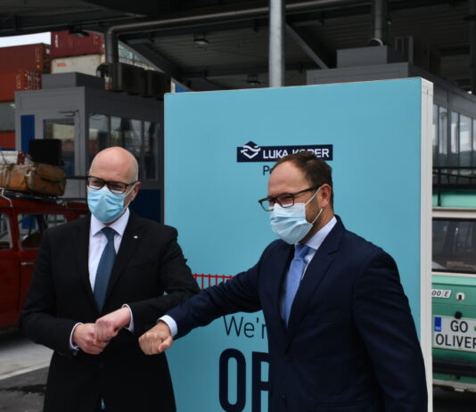 V Luki Koper odprli nov kamionski vhod v pristanišče, podzemno garažno hišo in bencinski servis